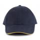 Orlando - gorra 6 paneles Ref.TTKP011-MARINA/AMARILLO 