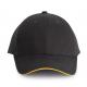 Orlando - gorra 6 paneles Ref.TTKP011-GRIS OSCURO/AMARILLO 