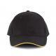 Orlando - gorra 6 paneles Ref.TTKP011-AMARILLO NEGRO 