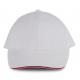 Orlando - gorra 6 paneles Ref.TTKP011-BLANCO ROJO 