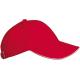 Gorra de niños 6 paneles Orlando kids Ref.TTKP042-ROJO BLANCO 