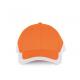 Gorra bicolor 6 paneles Racing Ref.TTKP045-NARANJA/BLANCO 