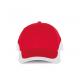 Gorra bicolor 6 paneles Racing Ref.TTKP045-ROJO BLANCO 