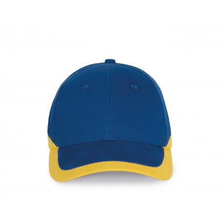 Gorra bicolor 6 paneles Racing