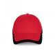 Gorra bicolor 6 paneles Racing Ref.TTKP045-NEGRO ROJO 