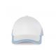 Gorra bicolor 6 paneles Racing Ref.TTKP045-BLANCO/AZUL CIELO 