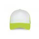 Gorra trucker - 5 paneles Ref.TTKP111-BLANCO/AMARILLO FLUORESCENTE 