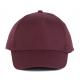 Gorra de algodón de 5 paneles Ref.TTKP116-BURGUNDY 