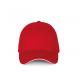 Gorra con sándwich contrastado - 6 paneles Ref.TTKP185-ROJO BLANCO 