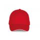 Gorra - 5 paneles Ref.TTKP189-ROJO BLANCO 