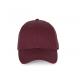 Gorra ajustable de 6 paneles Ref.TTKP192-BURGUNDY 