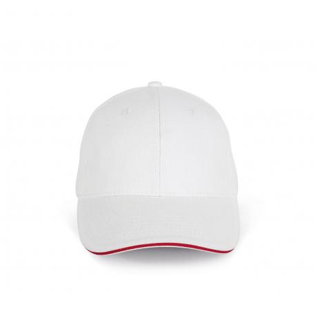 Gorra algodón orgánico con sándwich contrastado - 6 paneles