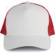 Gorra trucker - 5 paneles Ref.TTKP137-BLANCO ROJO 