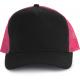 Gorra trucker - 5 paneles Ref.TTKP137-NEGRO/FUCSIA 