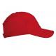 Gorra sport con cinta ajustable 7 paneles Ref.TTKP205-RED 