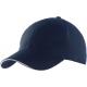 Gorra deportiva 6 paneles Ref.TTKP207-MARINA/BLANCO 