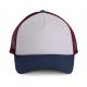 Gorra trucker - 5 paneles Ref.TTKP170-BLANCO/INDIGO/VINO 