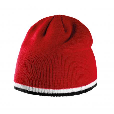 Gorro con tira bicolor contrastada