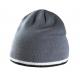 Gorro con tira bicolor contrastada Ref.TTKP515-GRIS/BLANCO/NEGRO 