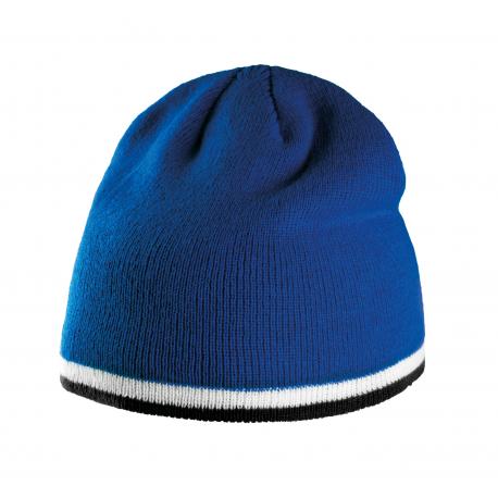 Gorro con tira bicolor contrastada