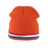 Gorro con tira bicolor contrastada