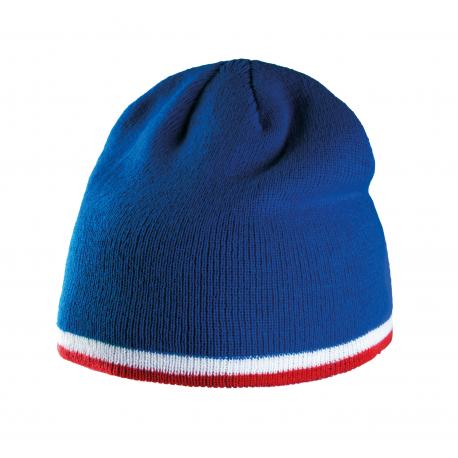 Gorro con tira bicolor contrastada