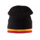 Gorro con tira bicolor contrastada Ref.TTKP515-NEGRO/AMARILLO/ROJO 