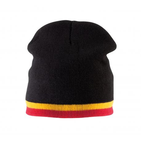 Gorro con tira bicolor contrastada