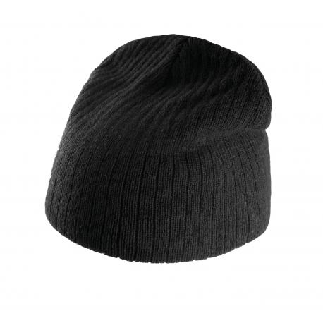 Gorro de punto acanalado