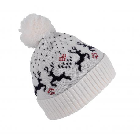 Gorro de navidad con diseño de renos