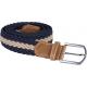 Cinturón trenzado elástico Ref.TTKP805-MARINA/BEIGE 