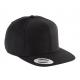 Gorra visera plana - 6 paneles Ref.TTKP910-NEGRO 