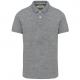 Polo vintage manga corta hombre Ref.TTKV2206-SLUB GREY HEATHER