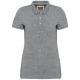 Polo vintage manga corta mujer Ref.TTKV2207-SLUB GREY HEATHER