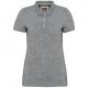 Polo vintage manga corta mujer Ref.TTKV2207-SLUB GREY HEATHER