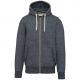 Sudadera vintage - cremallera y capucha hombre Ref.TTKV2306-BREZO AZUL NOCTURNO