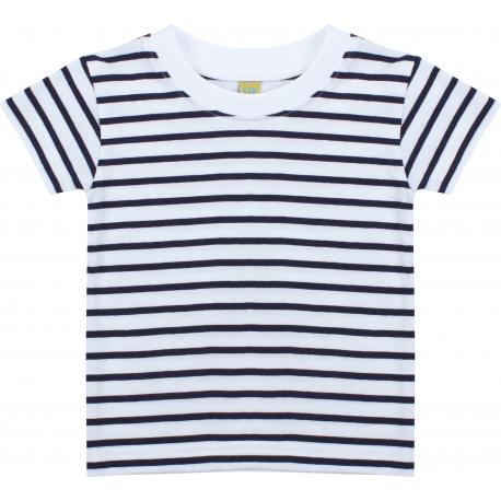 Camiseta a rayas 100% algodón jersey