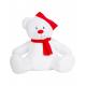 Oso de peluche navideño con cremallera Ref.TTMM573-BLANCO ROJO 