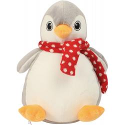 Pingüino de peluche con cremallera