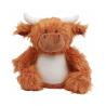 Vaca de peluche con cremallera