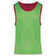 Peto reversible multi-deportes senior/júnior Ref.TTPA042-VERDE ROJO/FLUORESCENTE DEPORTIVO