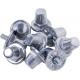 Pack 100 tacos hexagonales de aluminio Ref.TTPA063-PLATA