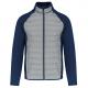 Chaqueta bimaterial unisex Ref.TTPA233-MARL GREY/SPORTY NAVY