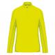 Top deportivo de manga larga ¼ zip hombre Ref.TTPA335-AMARILLO FLUORESCENTE