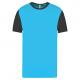 Camiseta bicolor adulto Ref.TTPA4023-TURQUESA LIGERA/GRIS OSCURO