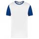 Camiseta bicolor adulto Ref.TTPA4023-BLANCO/BLUE ROYAL OSCURO