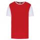 Camiseta bicolor niños Ref.TTPA4024-ROJO/BLANCO DEPORTIVO