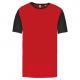 Camiseta bicolor niños Ref.TTPA4024-ROJO/NEGRO DEPORTIVO