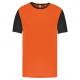 Camiseta bicolor niños Ref.TTPA4024-NARANJA/NEGRO