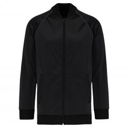 Chaqueta de deporte con cremallera y ribete - unisex